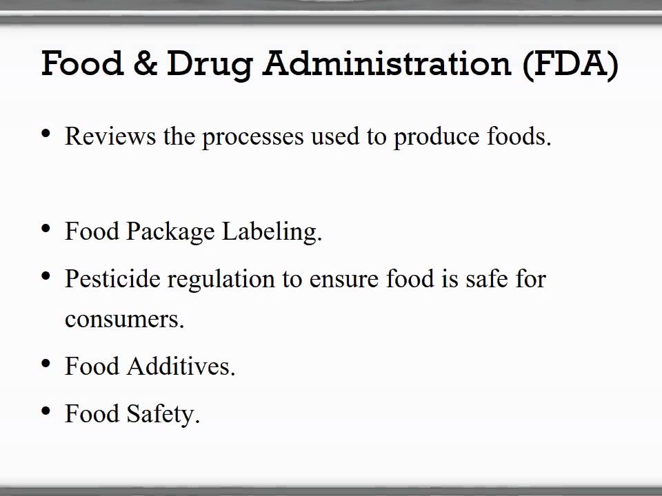 Food Regulations & Standards