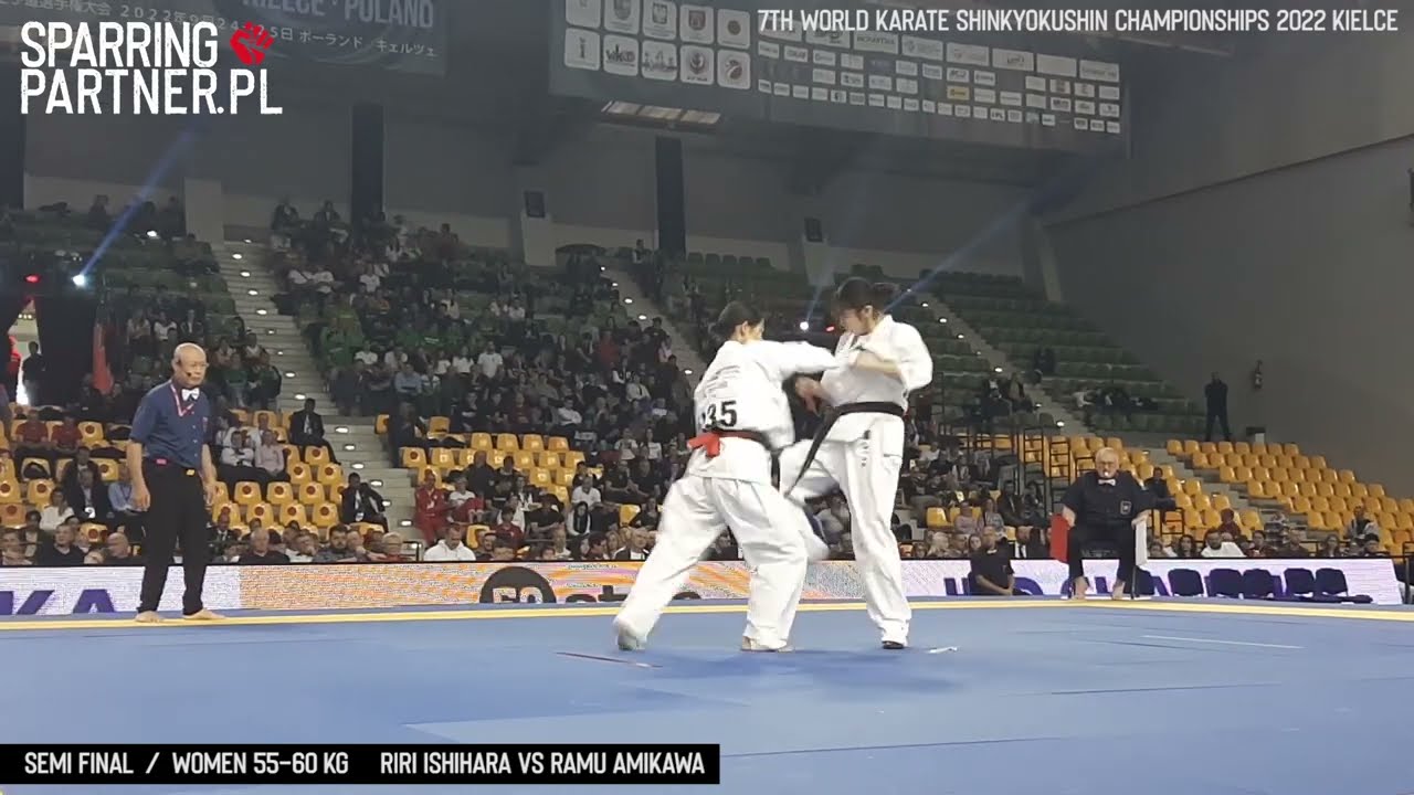 Riri Ishihara vs Ramu Amikawa 55-60 kg | 7th World Karate Shinkyokushin Championships 2022