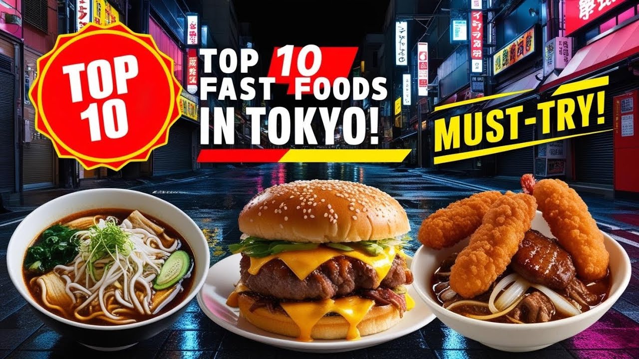Top 10 Must-Try Fast Food Spots in Tokyo! 🍜🍔 Best Sellers You Can’t Miss!