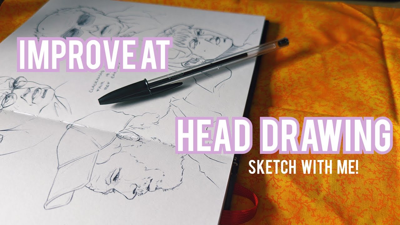 Head drawing study session ✨ Draw With Me ✨ Becoming comfortable with being uncomfortable