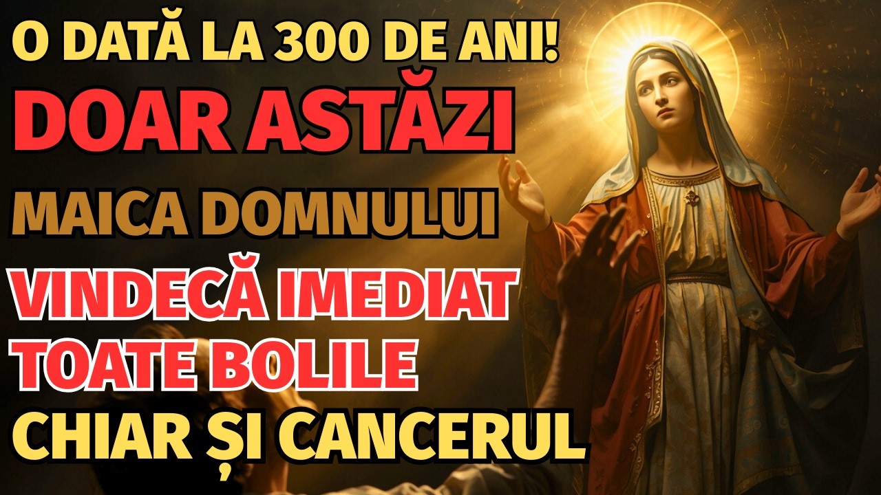 23 IANUARIE — ASCULTĂ ACUM! MAICA DOMNULUI VINDECĂ TOATE BOLILE, CHIAR ȘI PE CELE DE NEVINDECAT!