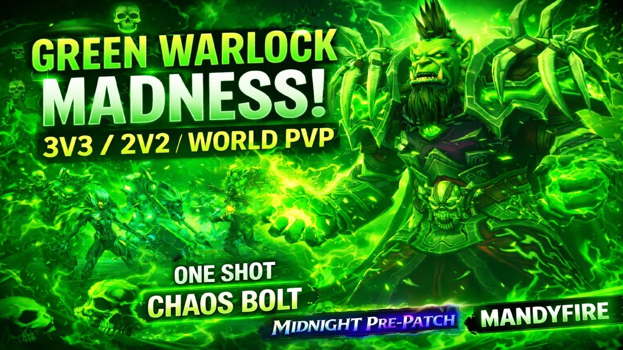 Destro Warlock ONE SHOT CHAOS BOLT?! | Midnight Pre-Patch #wowretail #oneshot #wowpvp #warlock