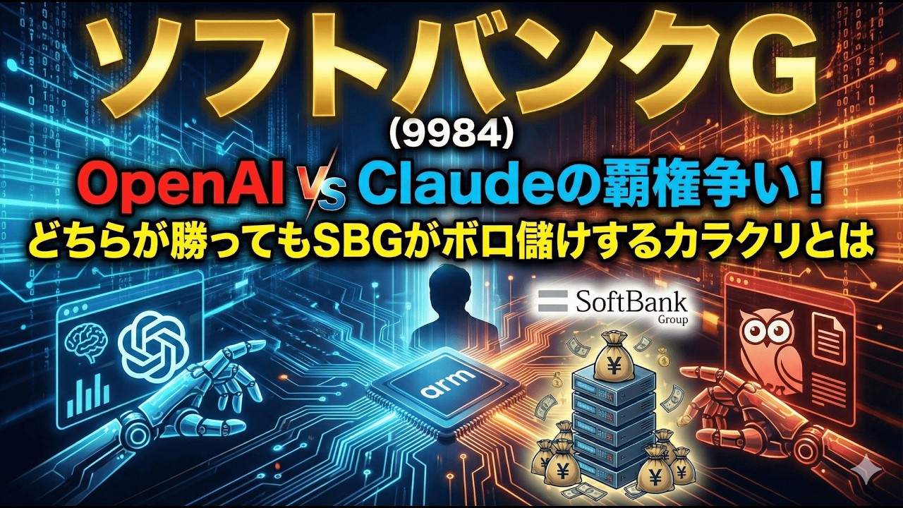 【株式投資銘柄分析】ソフトバンクG（9984）アンソロピック躍進でなぜSBGの株が下がらない？「AI推論」という最強の罠