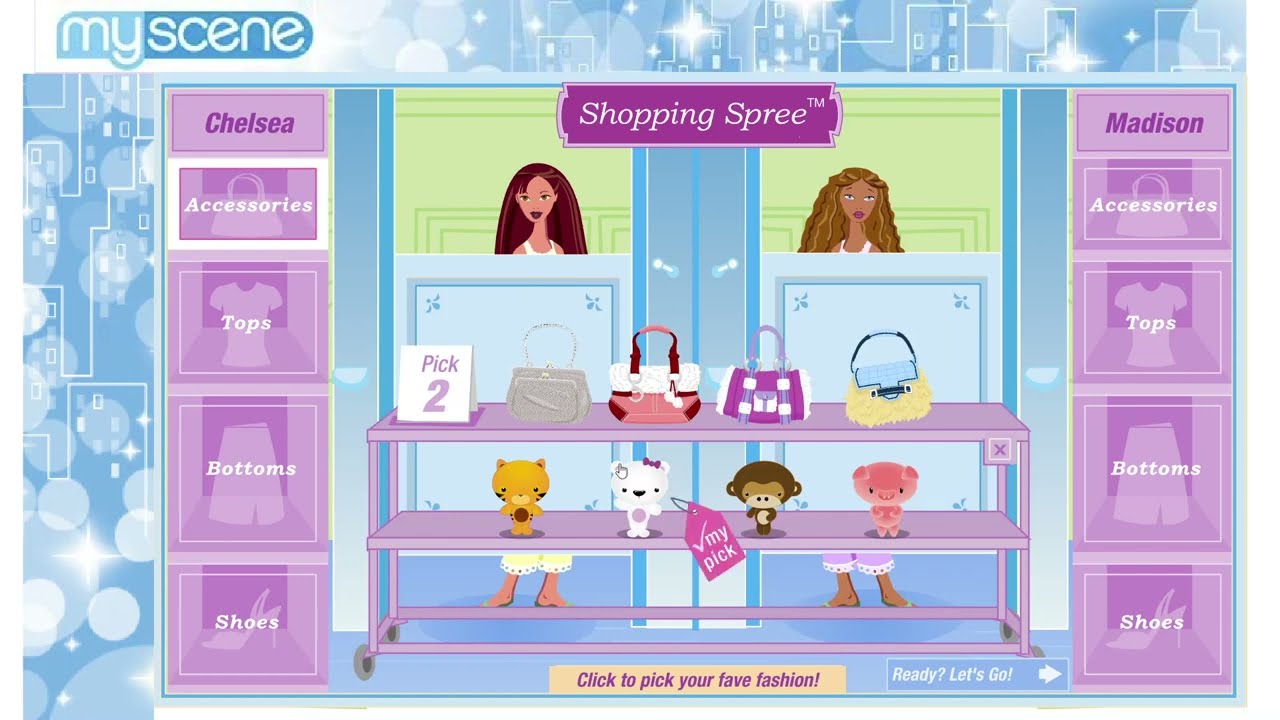 Barbie: My Scene - Shopping Spree game!