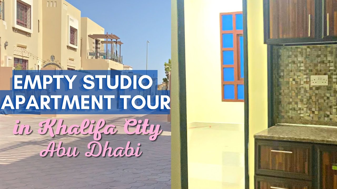 Empty STUDIO Apartment TOUR Inside Abu Dhabi Villa | 29,000PHP/month #uae #khalifacity #tinyhouse