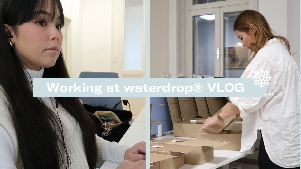A day in the life working at waterdrop® VLOG 🎄 Holiday Edition & Giveaway | waterdrop®