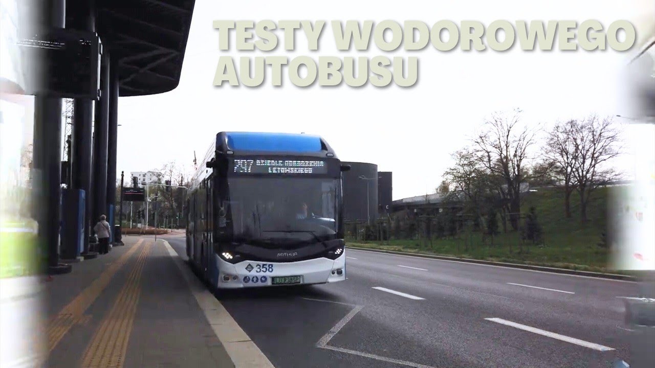 Testy Wodorowego Autobusu Marki Arthur Bus W Katowicach (przejażdżka testowa na linii 297)