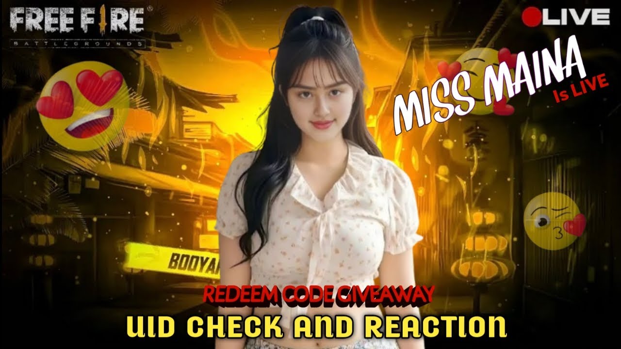 GIRL LIVE🔴 GIRLS VS BOY( UID CHECK AND REACTION) MISS MAINA #freefiregirllive #fflive
