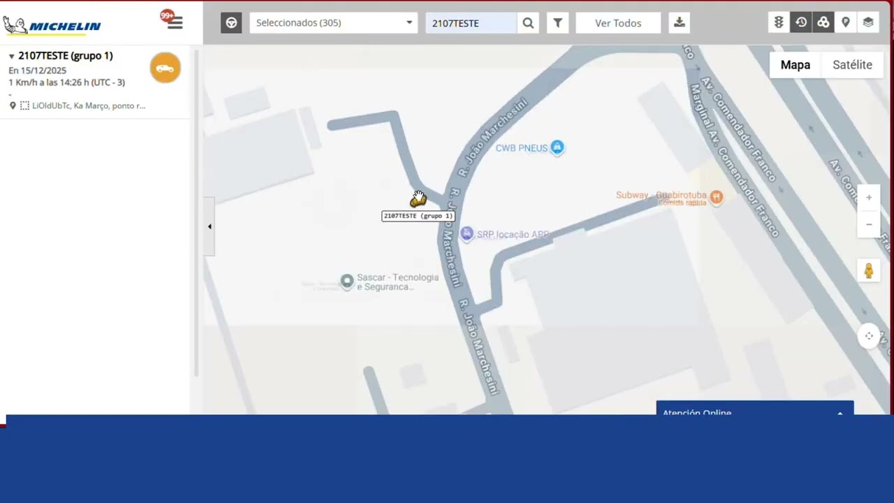 Envío de Comandos - Modo Mapa