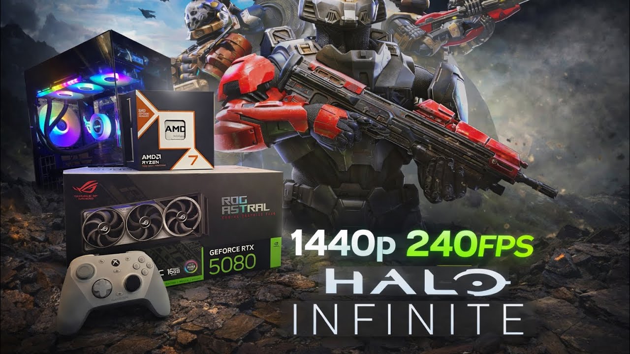 Halo Infinite in rxt 5080 240fps 