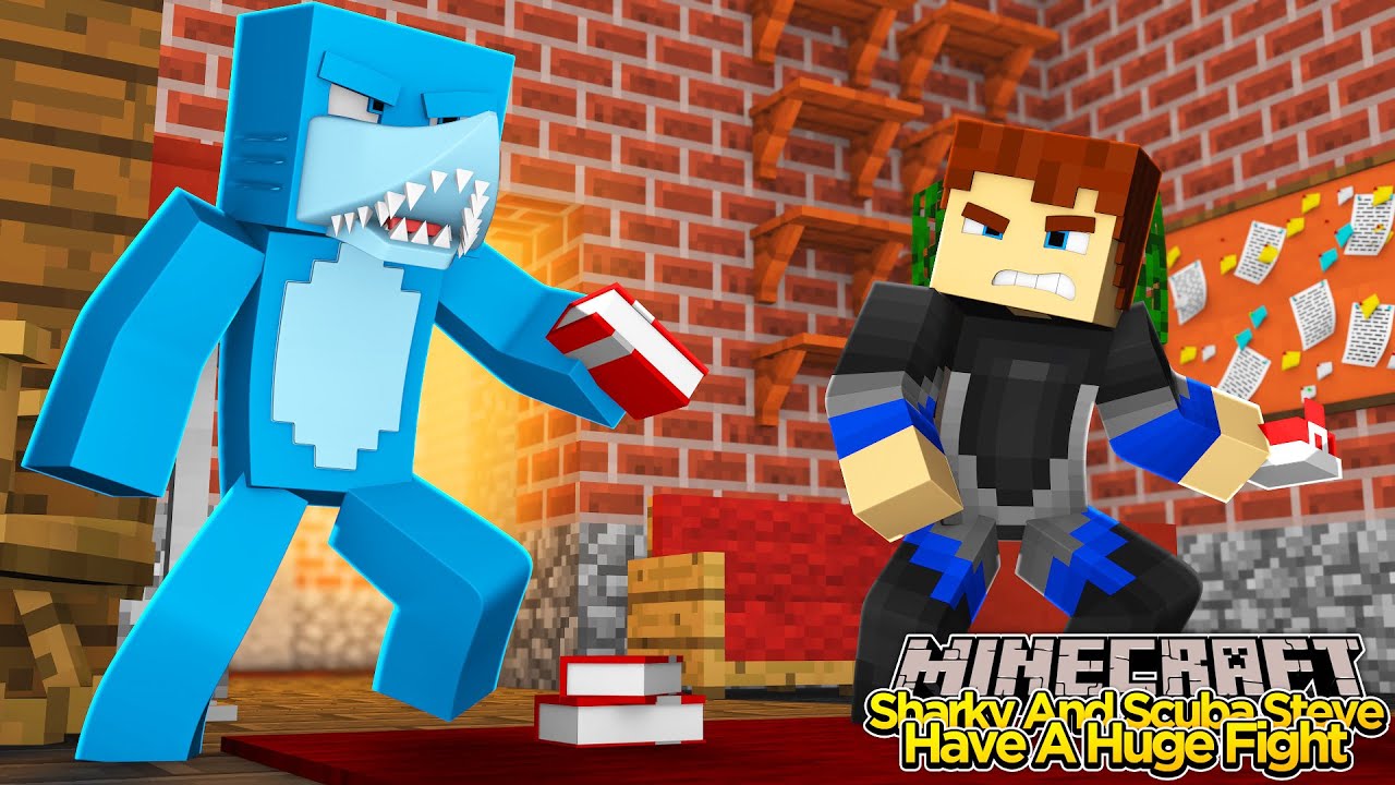 Minecraft - ШАРКИ И СКУБА СТИВ БОЛЬШЕ НЕ ЛУЧШИЕ ДРУЗЬЯ!!!