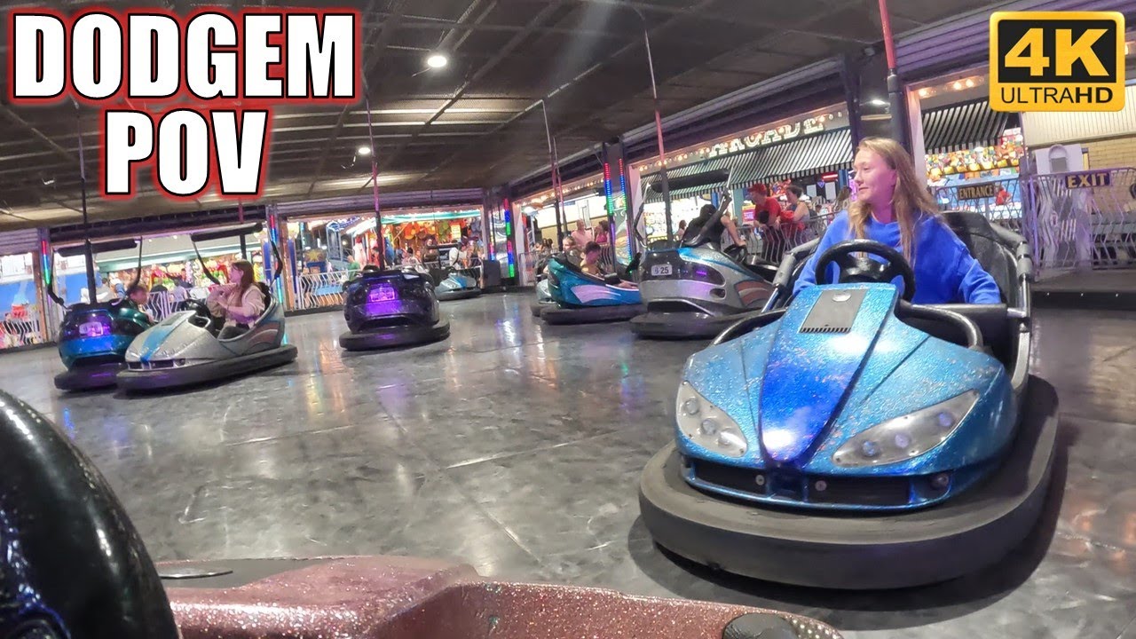 Dodgem POV (4K 60FPS), Palace Playland Bumper Cars | Non-Copyright