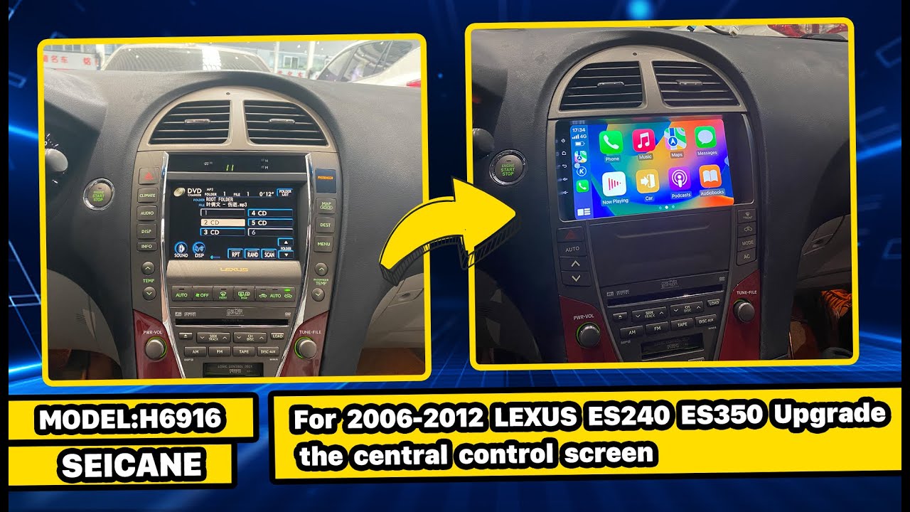 Upgrade Your Car with Carplay!  LEXUS ES240 ES350 Android 13 HD Touchscreen 2006 2007 2008 2009-2012