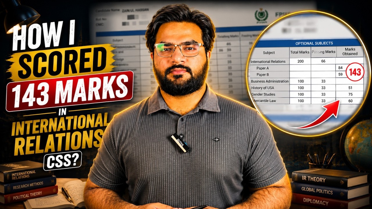 How I Scored 143 Marks In International Relations CSS?| Strategy To Prepare IR 📚👍
