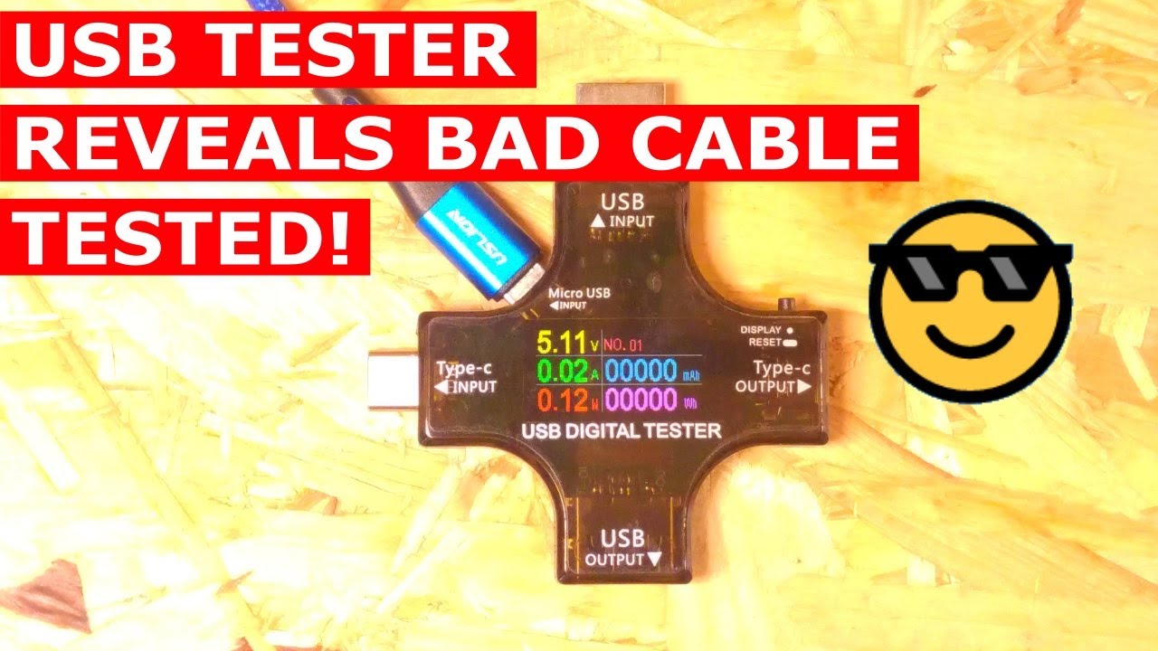 Протестировано: USB-тестер (выявляет USB-кабели с потерями)