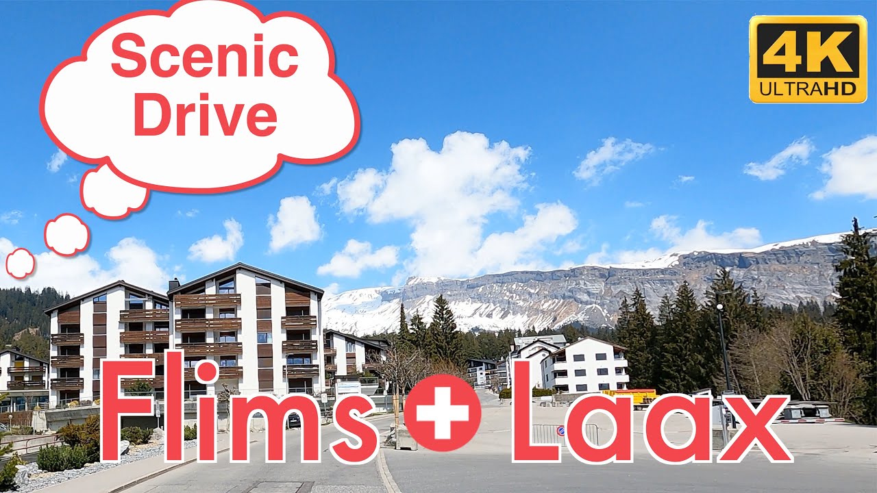 Scenic Drive to Flims & Laax from Tamins | Switzerland 4K
