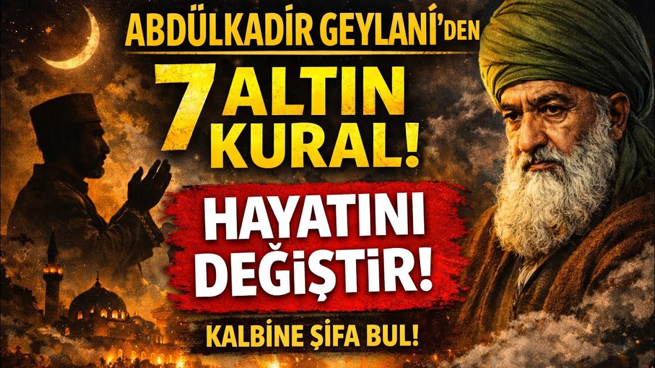 “Hayatın Değişecek… Abdülkadir Geylânî’nin 7 Altın Kuralı”