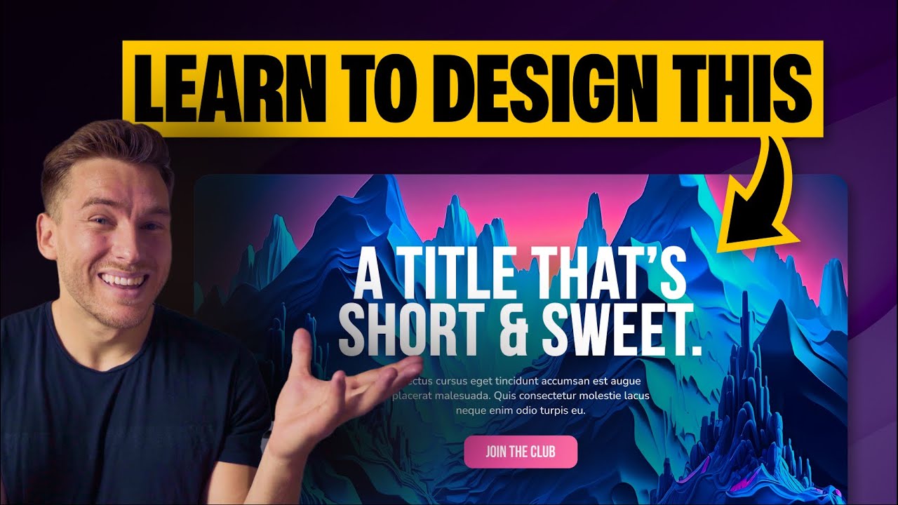 4 Easy Tips For Stunning Landing Pages (Figma Tutorial)