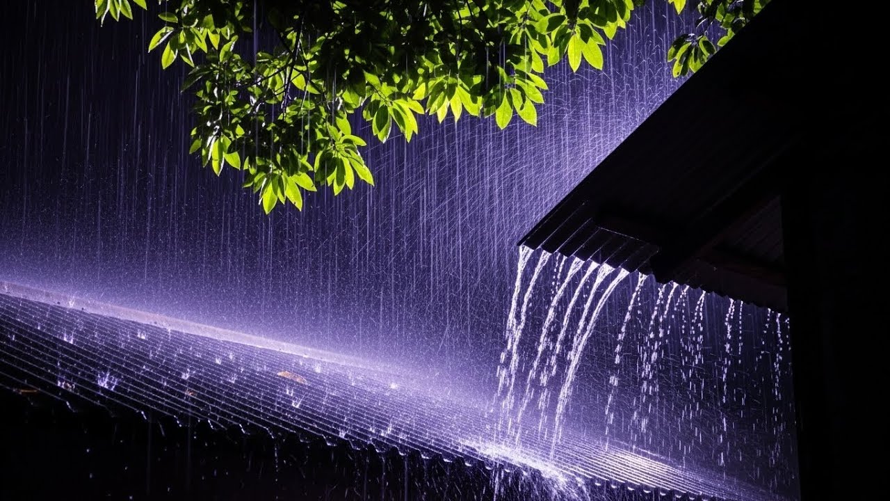 Heavy Rain & Rolling Thunder for Deep Sleep & Full Night Relaxation #46