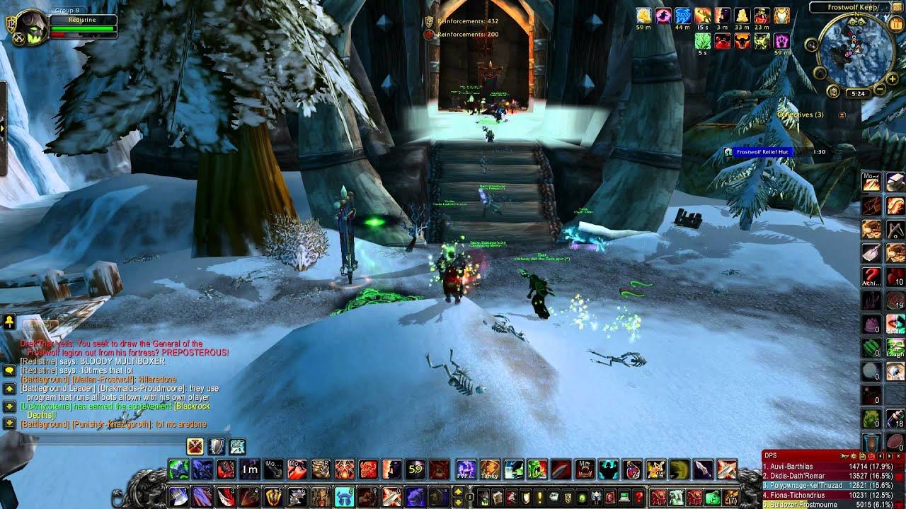 40 man Multiboxer World of Warcraft ...