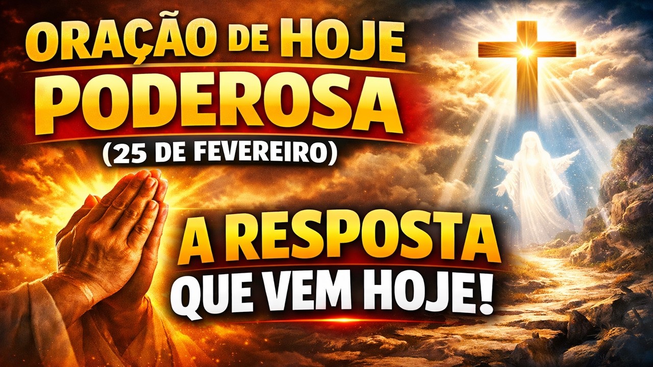 A RESPOSTA QUE VEM HOJE | ORAÇÃO DE HOJE PODEROSA (25 DE FEVEREIRO)