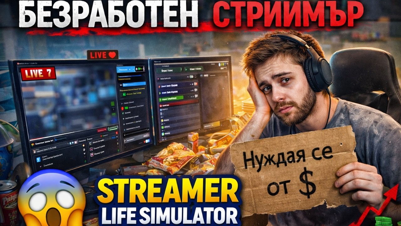 Животът на един безработен стриймър 😱 | Streamer Life Simulator еп.1