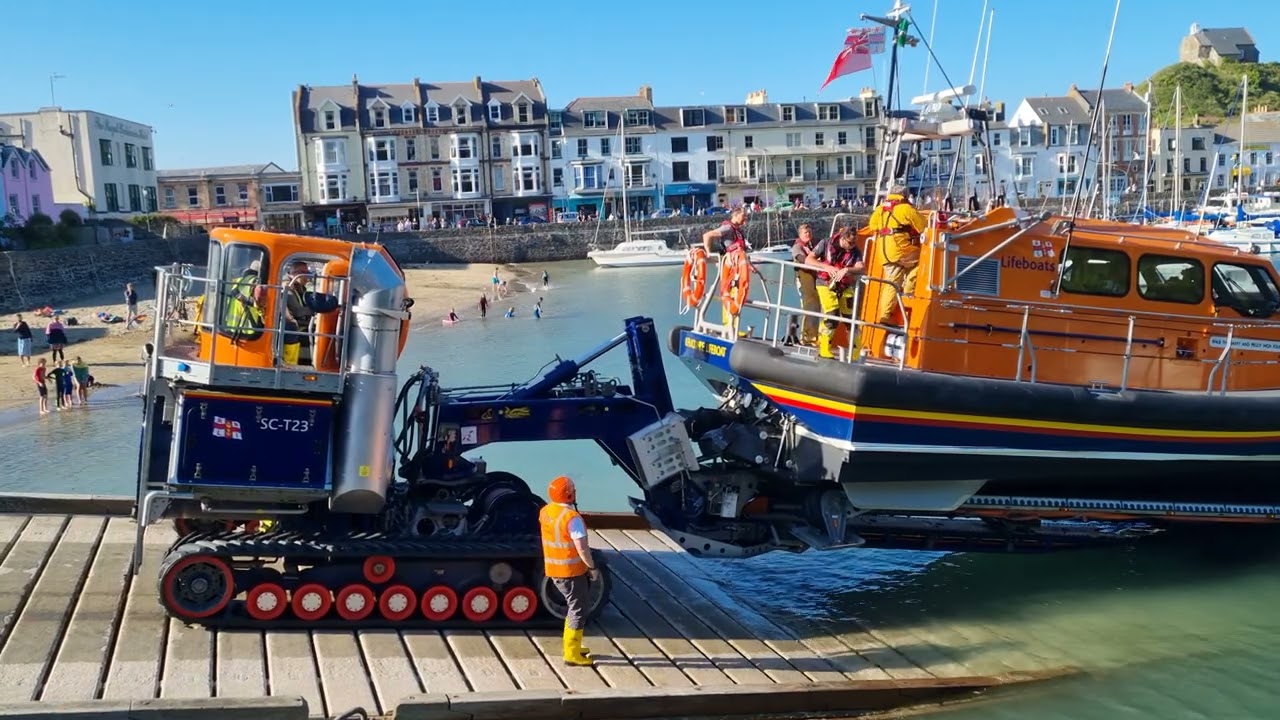 Ilfracombe lifeboat launch
