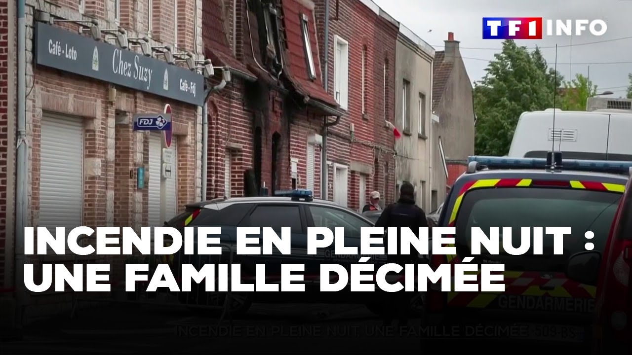 Incendie en pleine nuit près de Lille : une famille décimée｜TF1 INFO