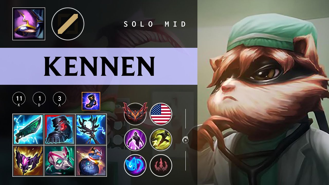 Kennen Mid vs Twisted Fate - NA Grandmaster Patch 26.01