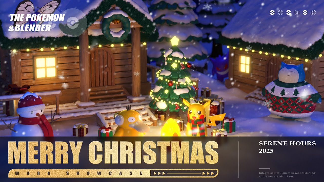 Pokémon Scene Design - Quiet Forest on Christmas Eve