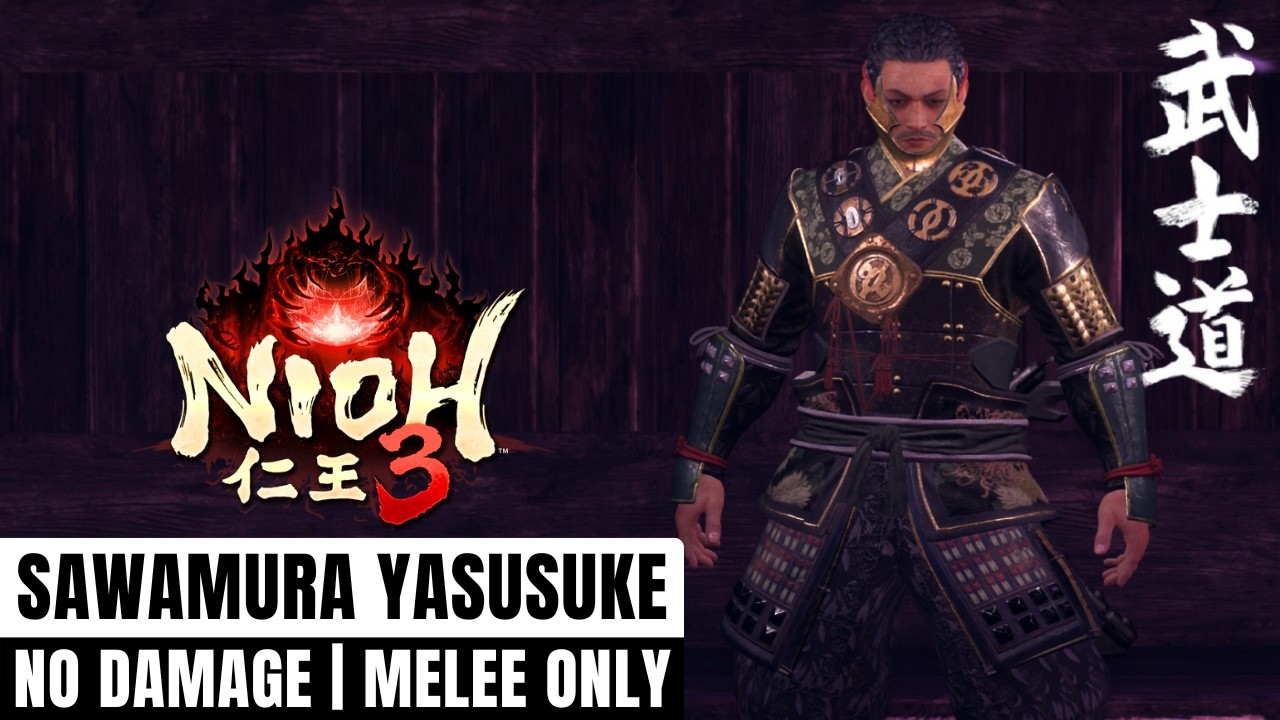Nioh 3 - Sawamura Yasusuke Boss Fight (No Damage/Samurai Sword)