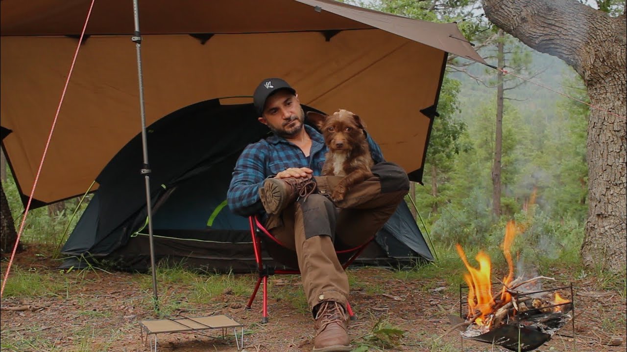 SOLO CAMPING in the Woods | cozy ASMR