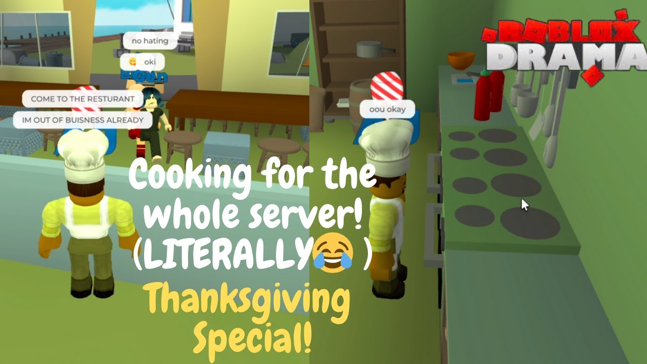 Cooking for the WHOLE SERVER as Chef in Total Roblox Drama! (FUNNY MOMENTS,DRAMA)