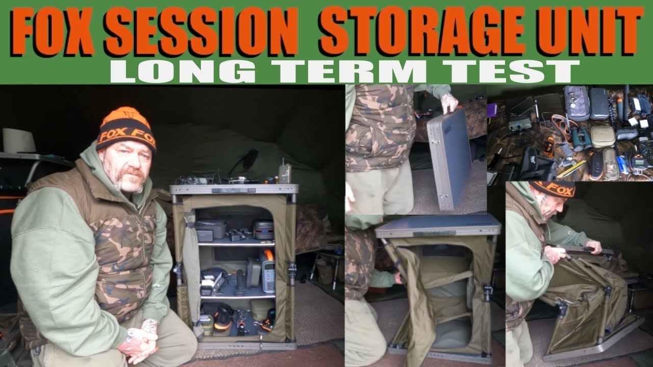 Fox session storage unit/ long term test / carp fishing
