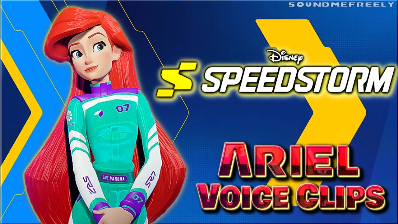 All Princess Ariel Voice Clips • Disney Speedstorm • All Voice Lines • 2023 (Jodi Benson)