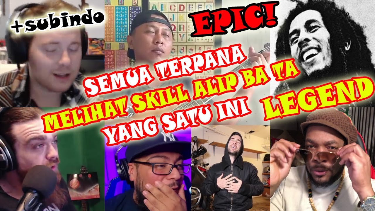 alip ba ta reaction ⭐ Skil yang Menabjubkan!! Alip_Ba_Ta no women no cry gitar cover fingerstyle