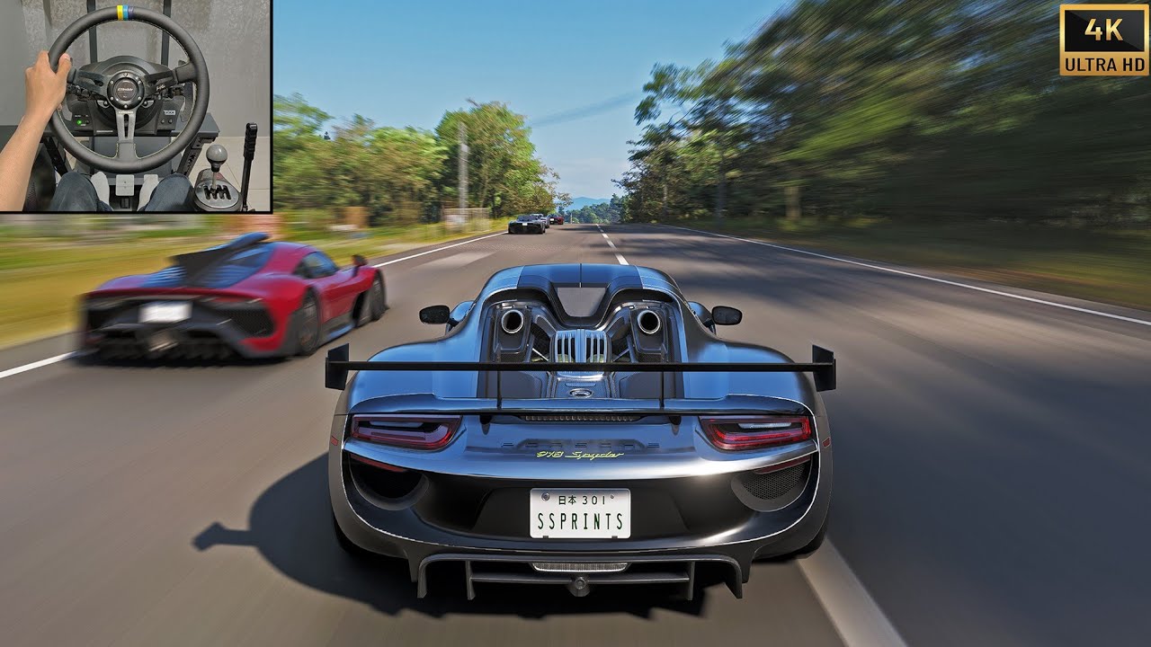 1440HP Porsche 918 Spyder Goliath Race | Forza Horizon 6 Steering Wheel