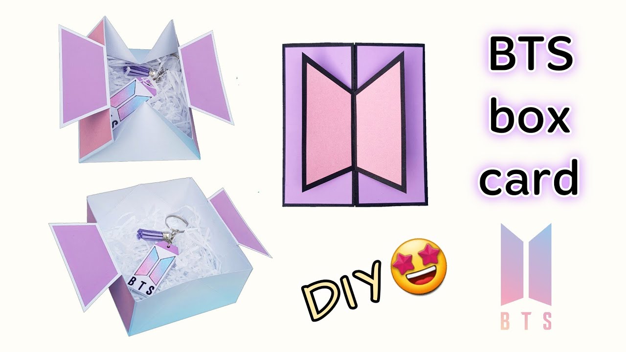 diy BTS box card | Bts box | Bts card | Bts crafts | diy bts crafts | bts crafts from paper | diy |
