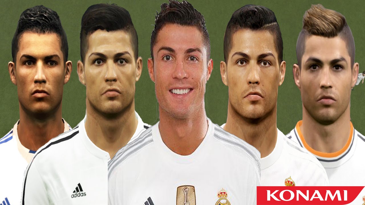 Cristiano RONALDO from PES 3 to PES 2016 (vs Real Face Comparison)