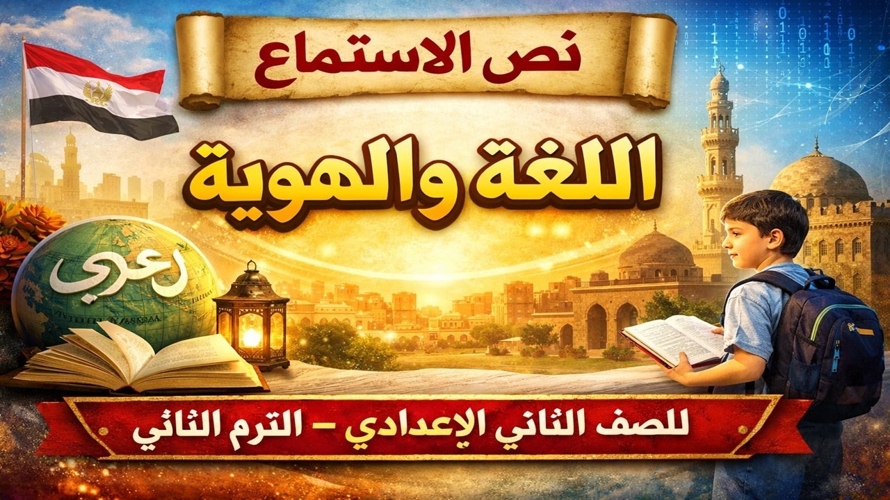 اللغة والهوية | شرح وأسئلة نص الاستماع | ثانية إعدادي الترم الثاني