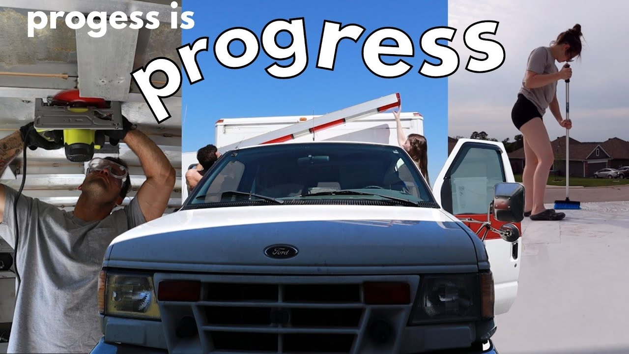 Ambulance Conversion Progress: Removing Lightbar & Ceiling Plates, Sealing Holes, & More!