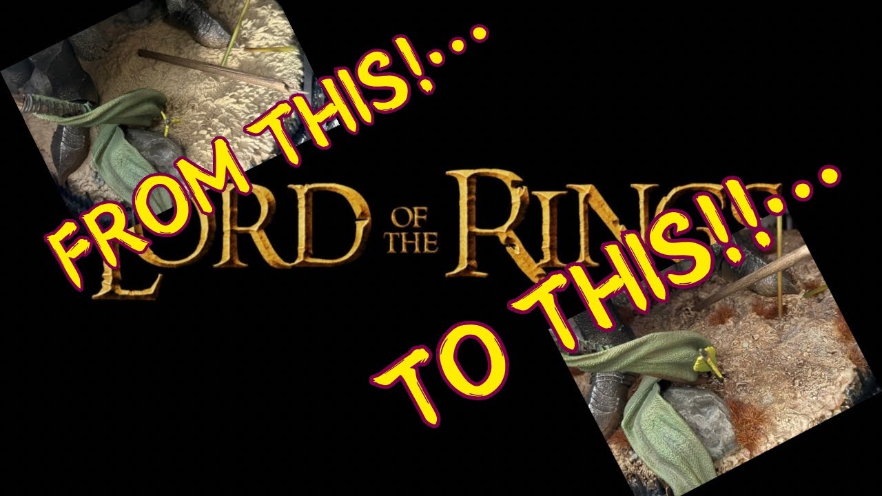 Repainting my AWFUL Prime 1 Studio Witch-king of Angmar base!! (Never done this before!!!) #lotr