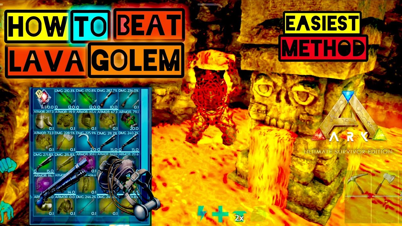How to Beat The Lava Golem and Get Insane Loot Ark Mobile | Ark: Ultimate mobile edition