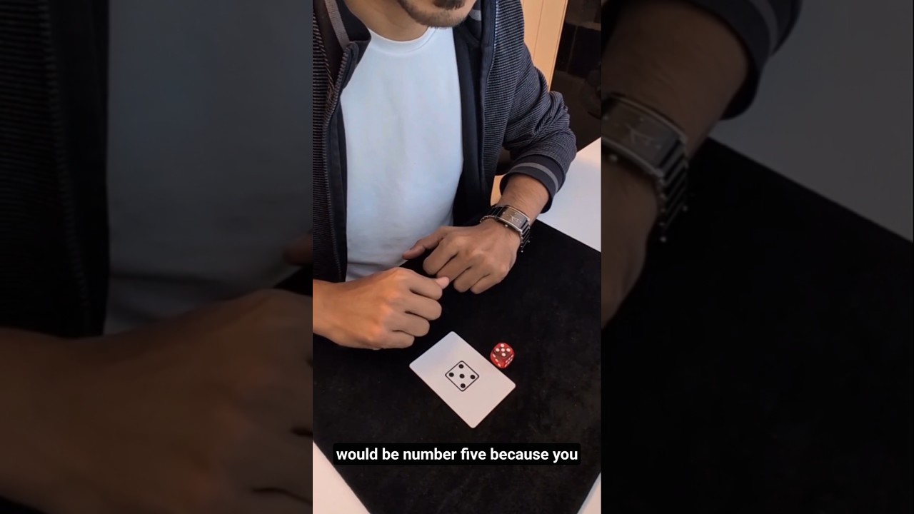 Prediction Dice Trick with a Card ✨
