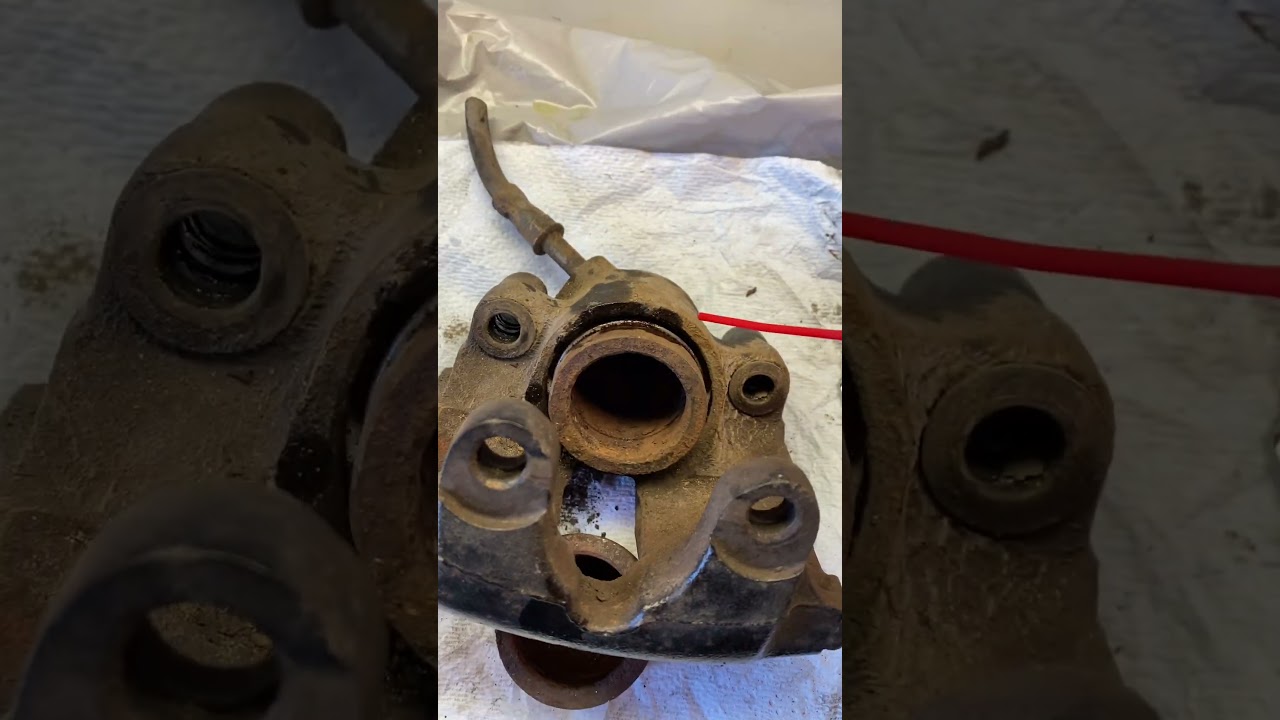 Removing a brake caliper piston from a brake caliper