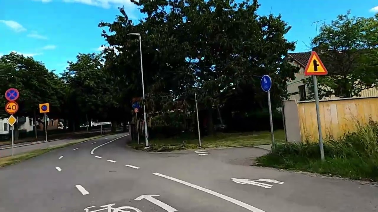 [4K HD]Cycling - City of Linkoping Sweden