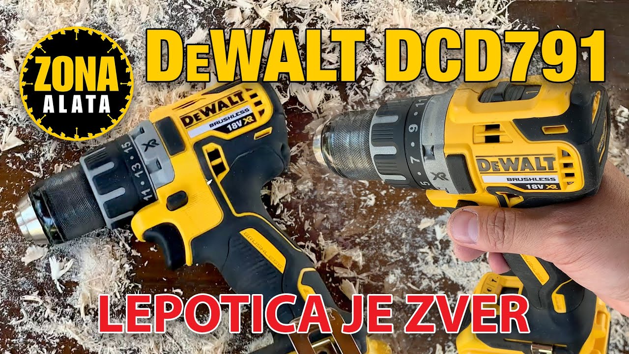 DeWalt DCD791 - Aku Bu&scaron;ilica 18v 70Nm - Unboxing & Review TEST 4K