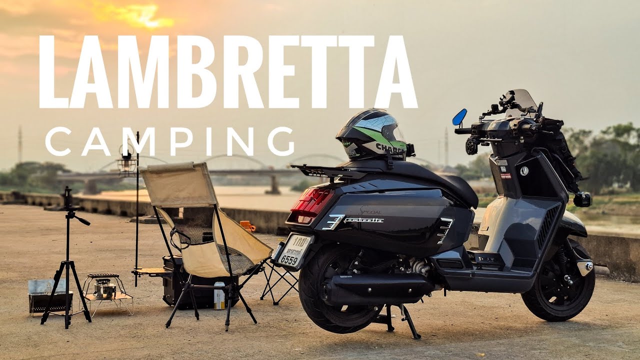 ขี่ Lam Camping (ASMR) #lambretta #camping 