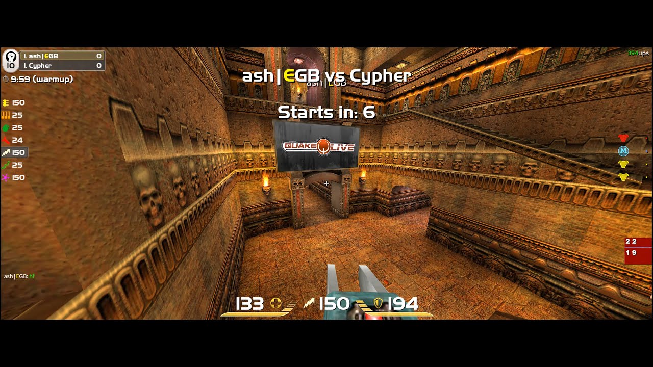 Quakelive EGB Oldmap Cup / Cup №1 (2025) / Grand final / Cypher vs ash @ Bloodrun