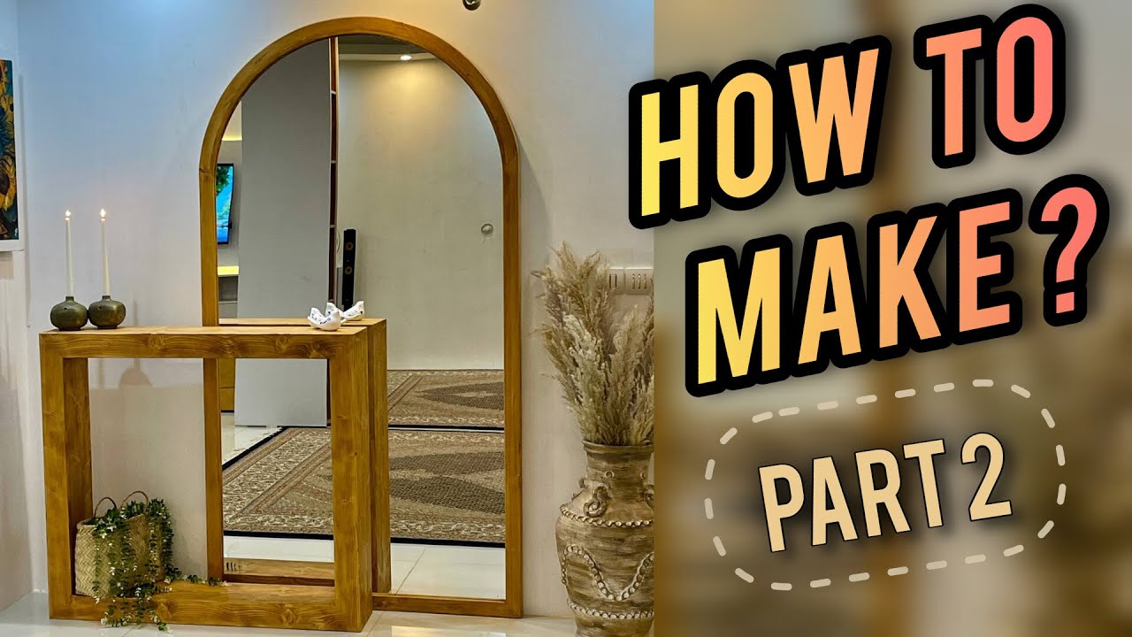 How to make wooden mirror frame! Part 2    #woodworking, #woodenfurniture